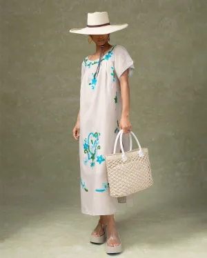 Hand Embroidered Maxi Dress