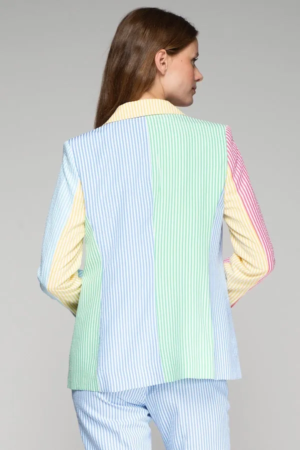 HARLOW MULTICOLOR STRIPED JACKET