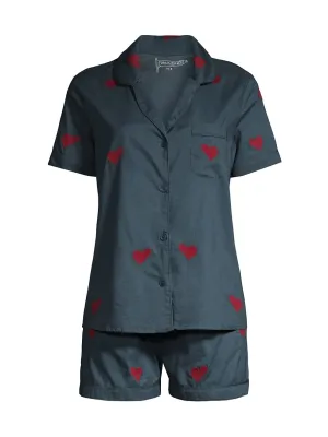 HEART BEAT PJ SET | MIDNIGHT