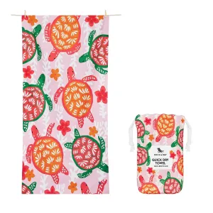 Kids Beach Towel - Turtley Tropical