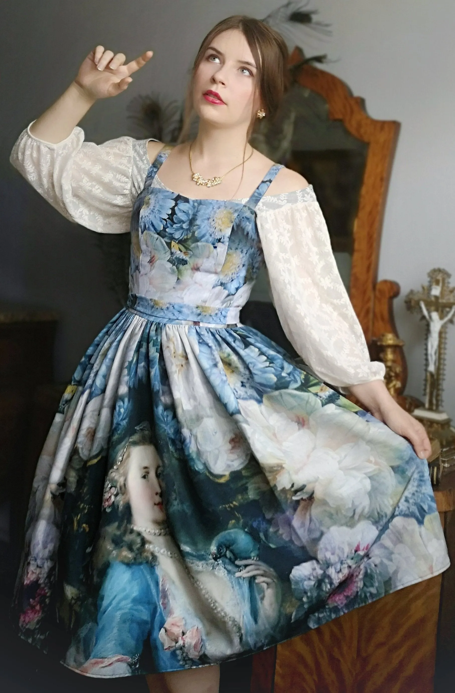 Lady With Parrot