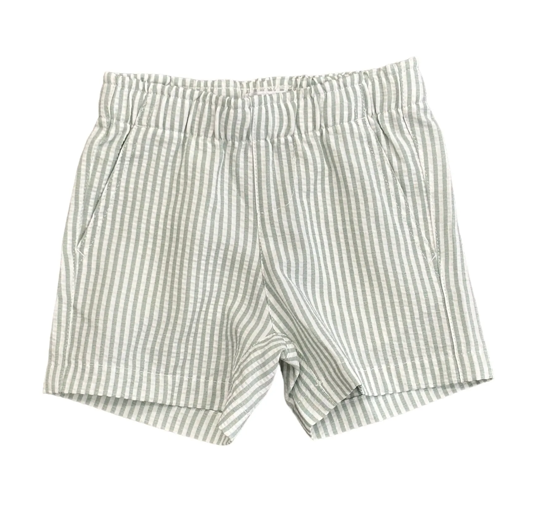 LB Kids Drew Moss Stripe Elastic Waist Shorts