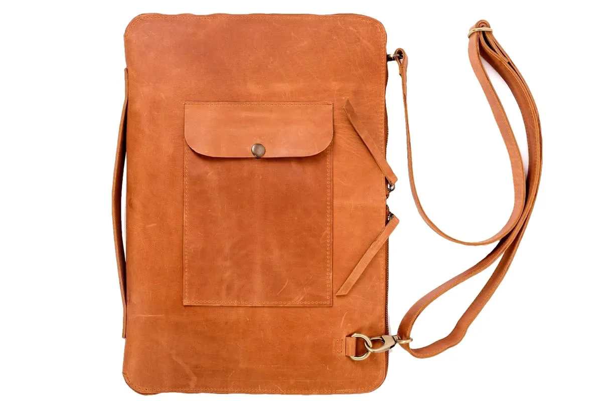 Leather MacBook Tech Organiser Case