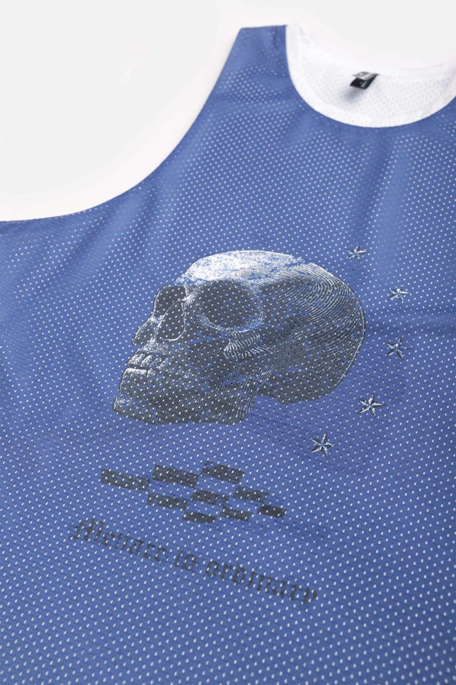 Lightning Mesh Reversible Workout Tank Top - Blue Sky