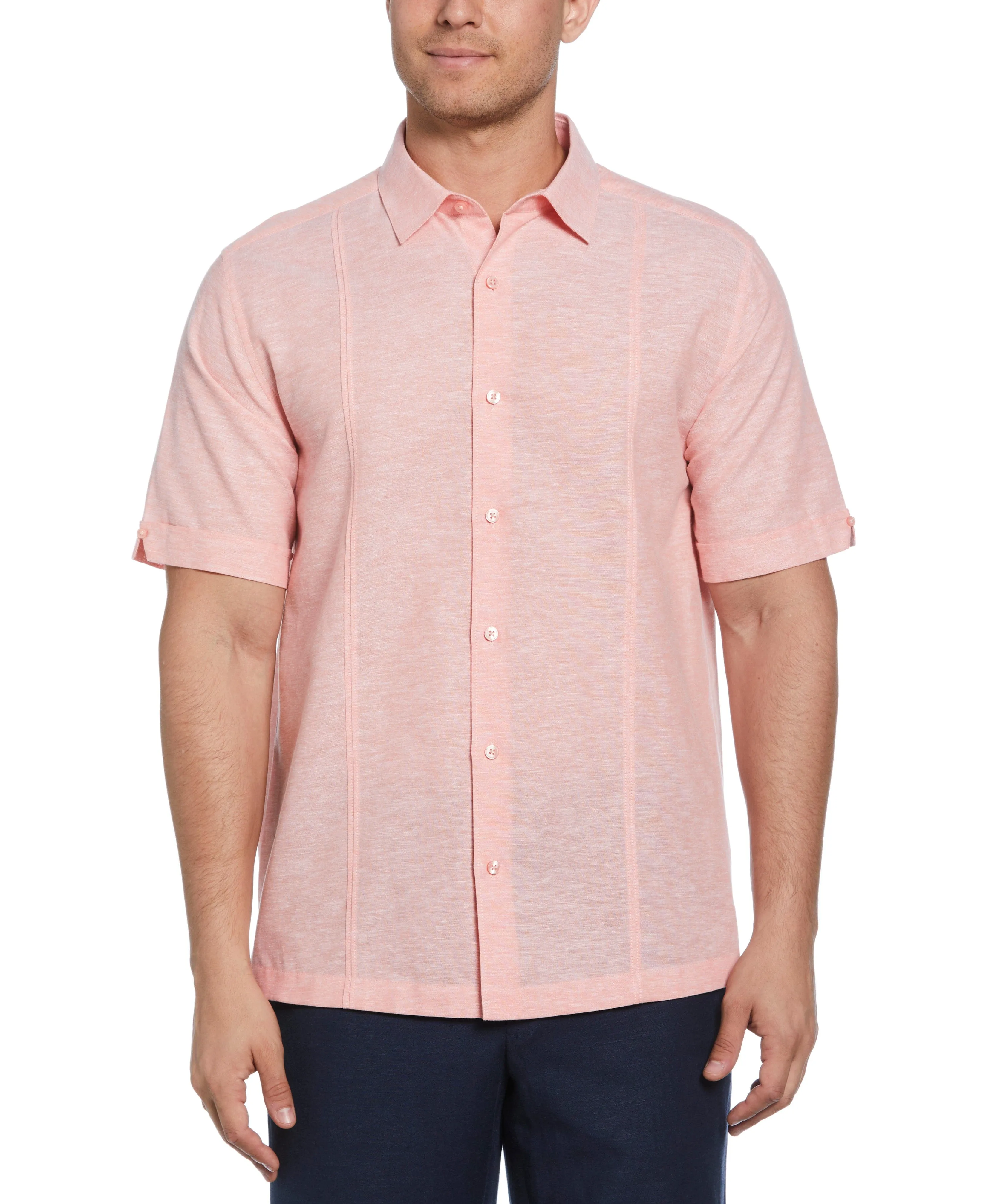 Linen Blend Panel Shirt