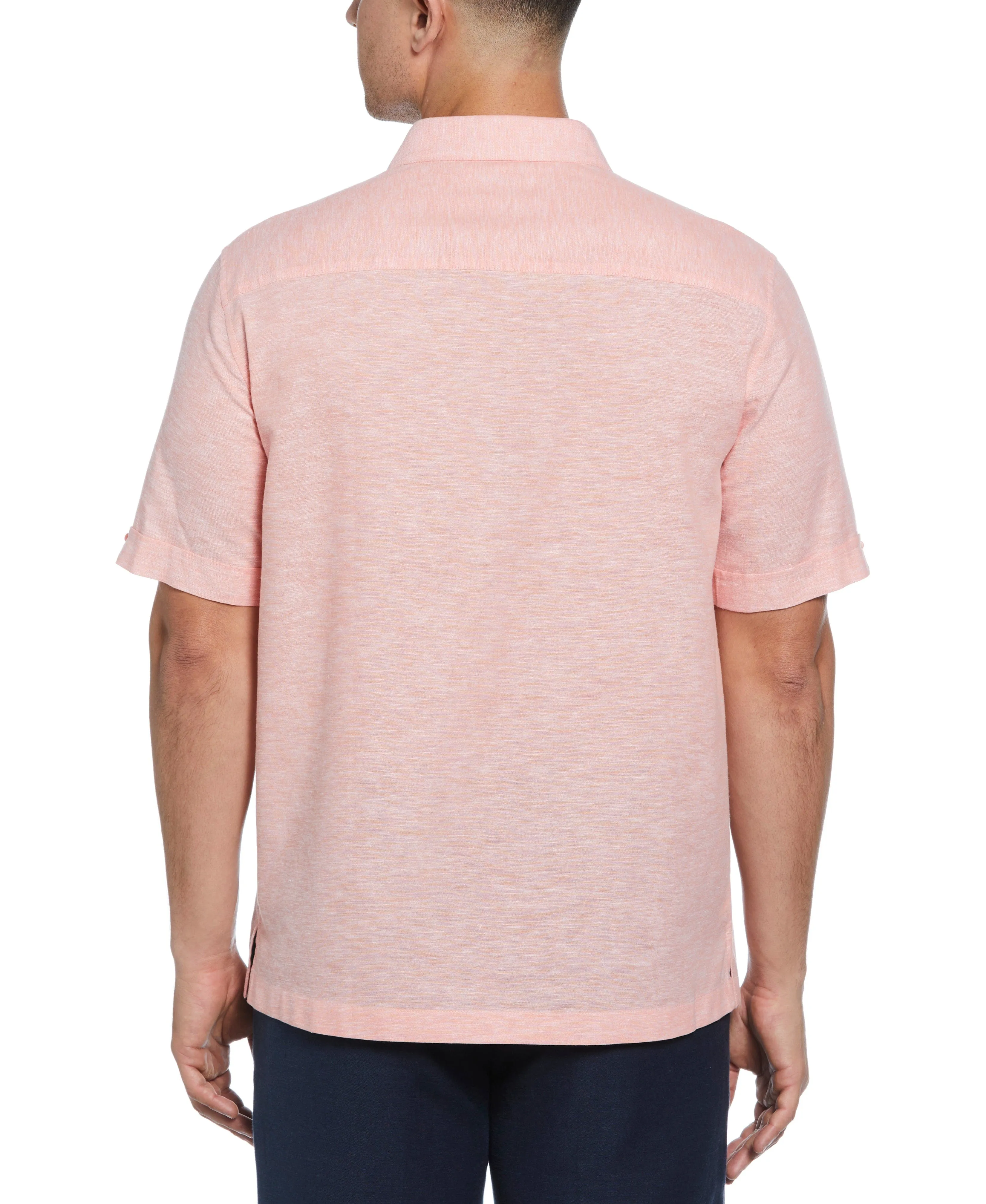 Linen Blend Panel Shirt