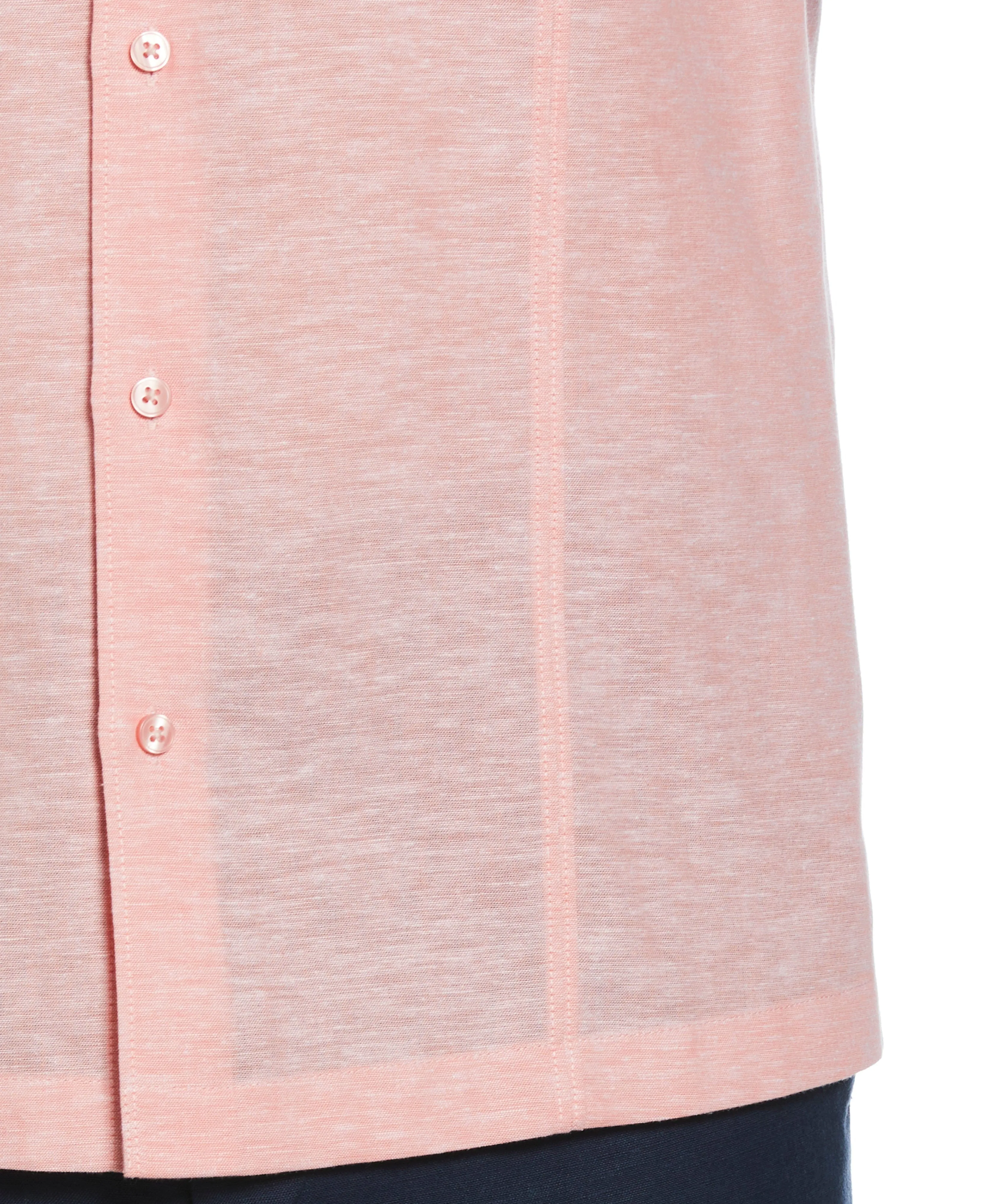 Linen Blend Panel Shirt