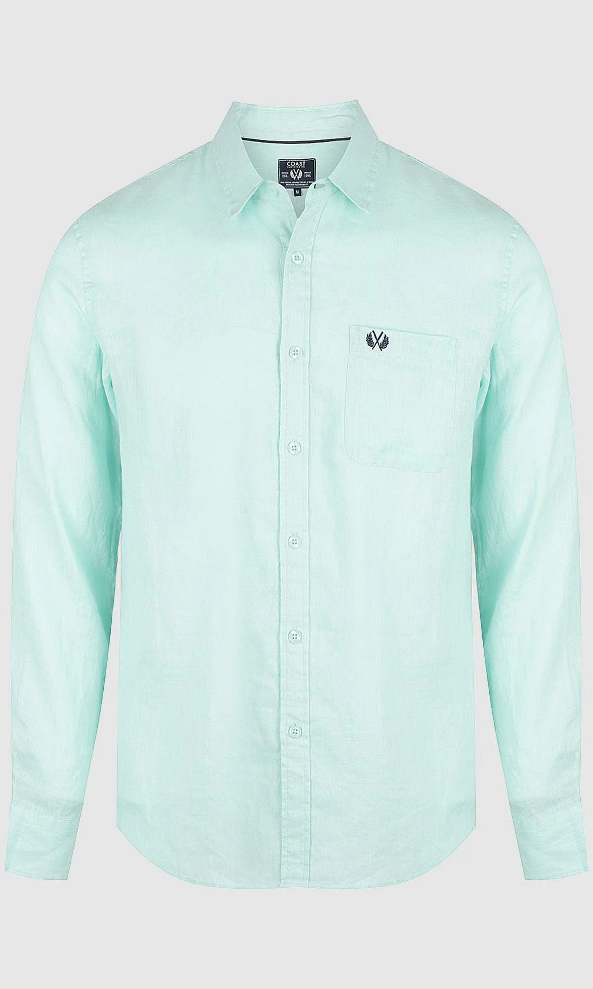 Linen Shirt Long Sleeve Spearmint