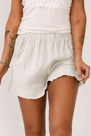 Linny Elastic Waist Pocketed Shorts