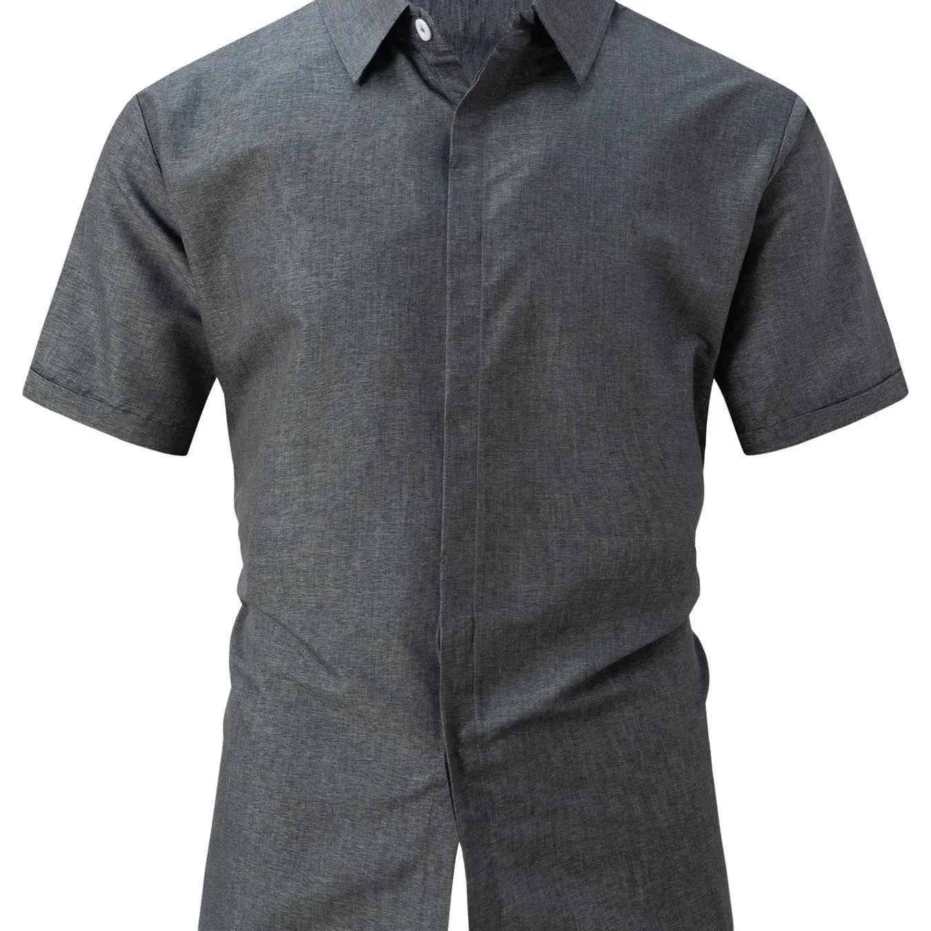 Loose casual cotton linen shirt men's short sleeve 2024 summer new large size beach top lapel tie dye cardigan