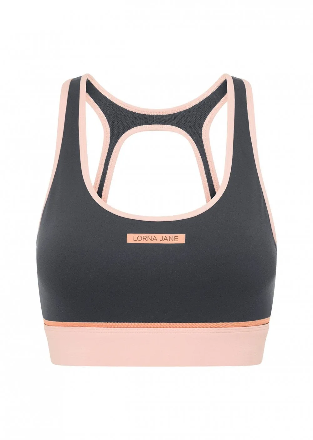Lorna Jane Embrace Your Pace Sports Bra - Dark Titanium Multi