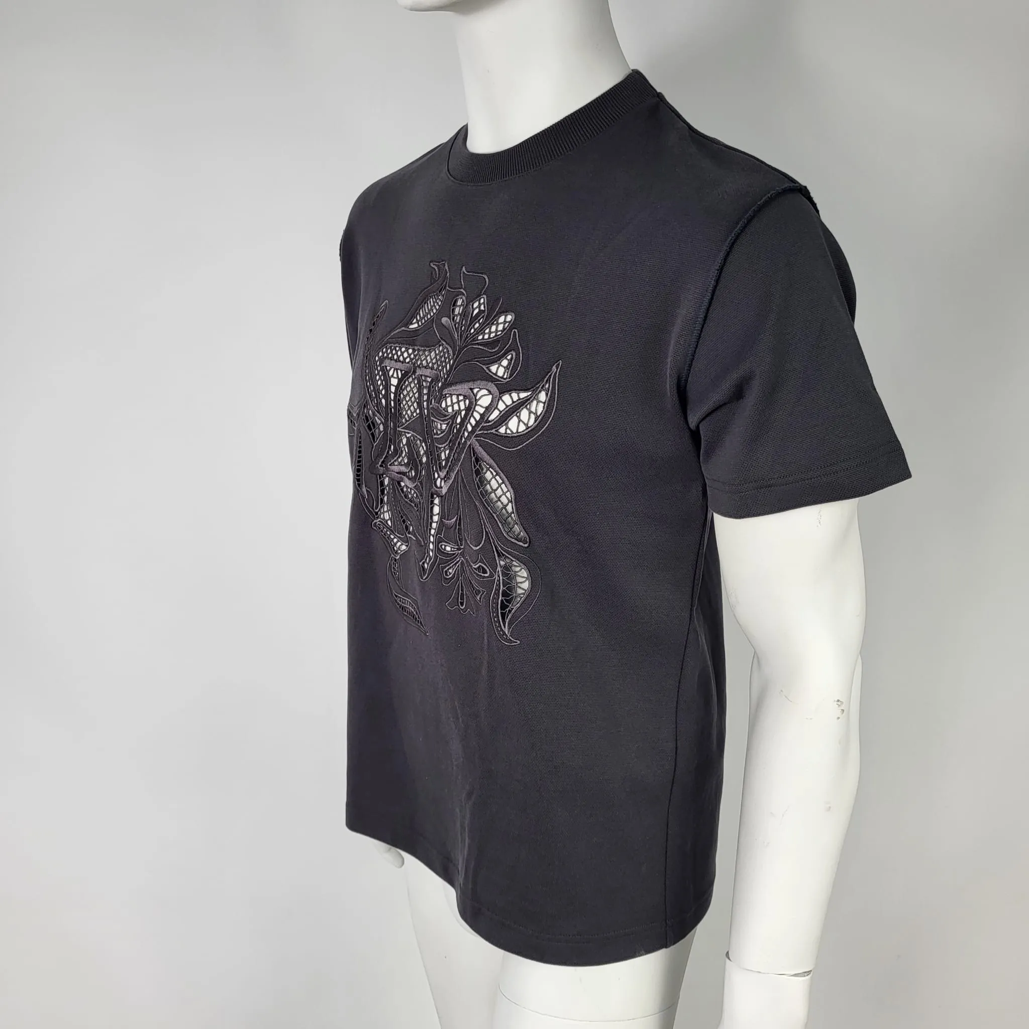 LV Vegetal Lace Embroidery T-Shirt