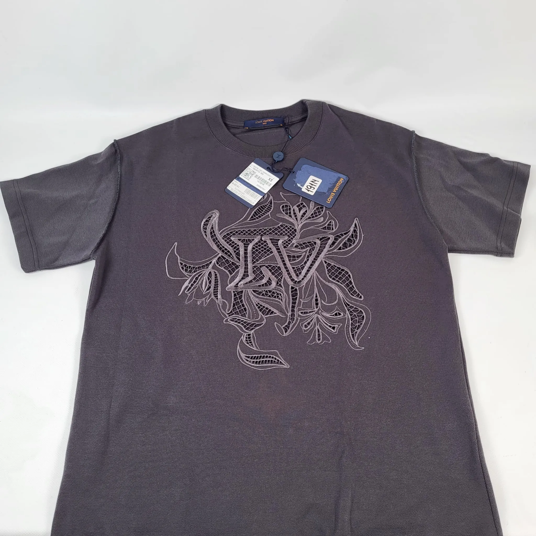 LV Vegetal Lace Embroidery T-Shirt