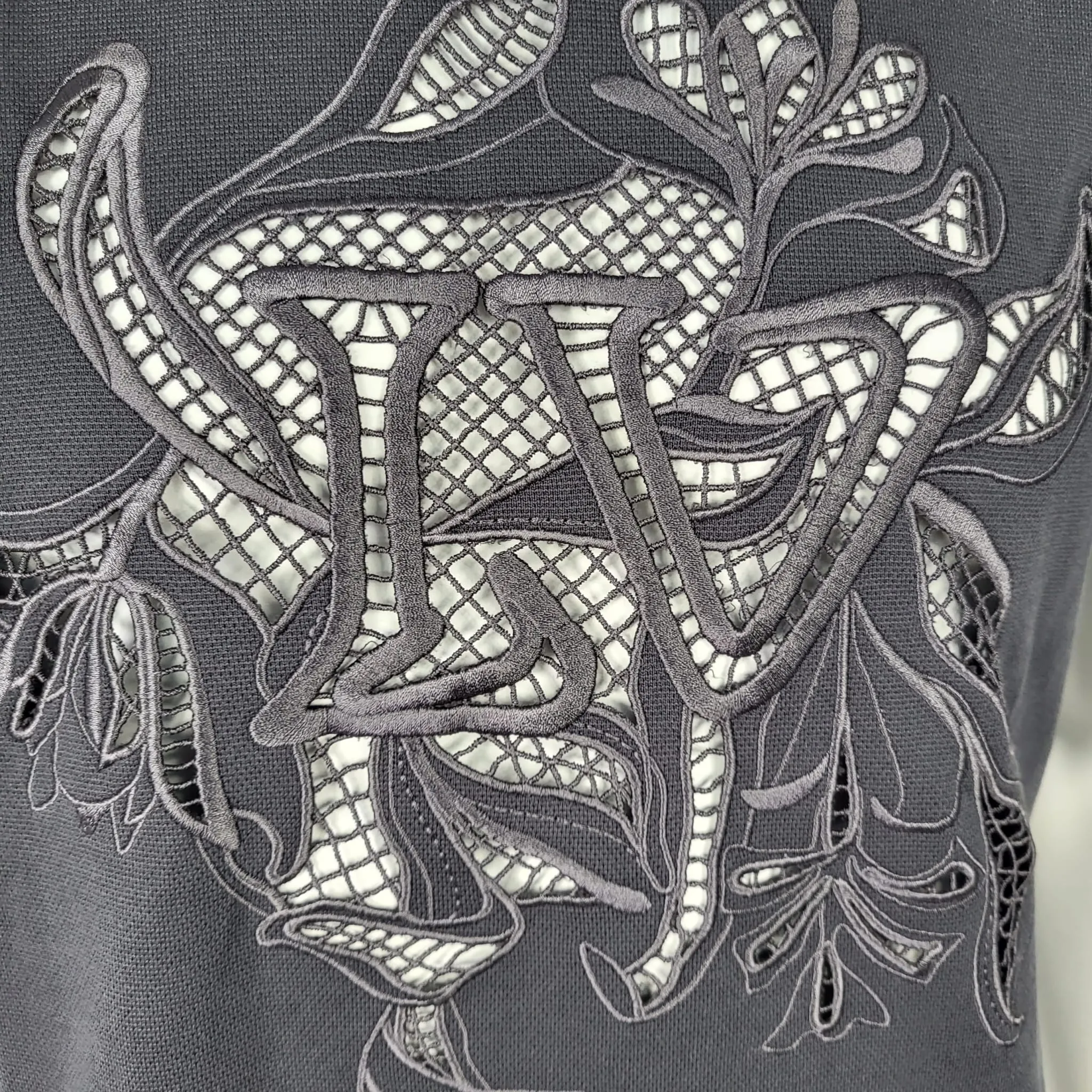 LV Vegetal Lace Embroidery T-Shirt