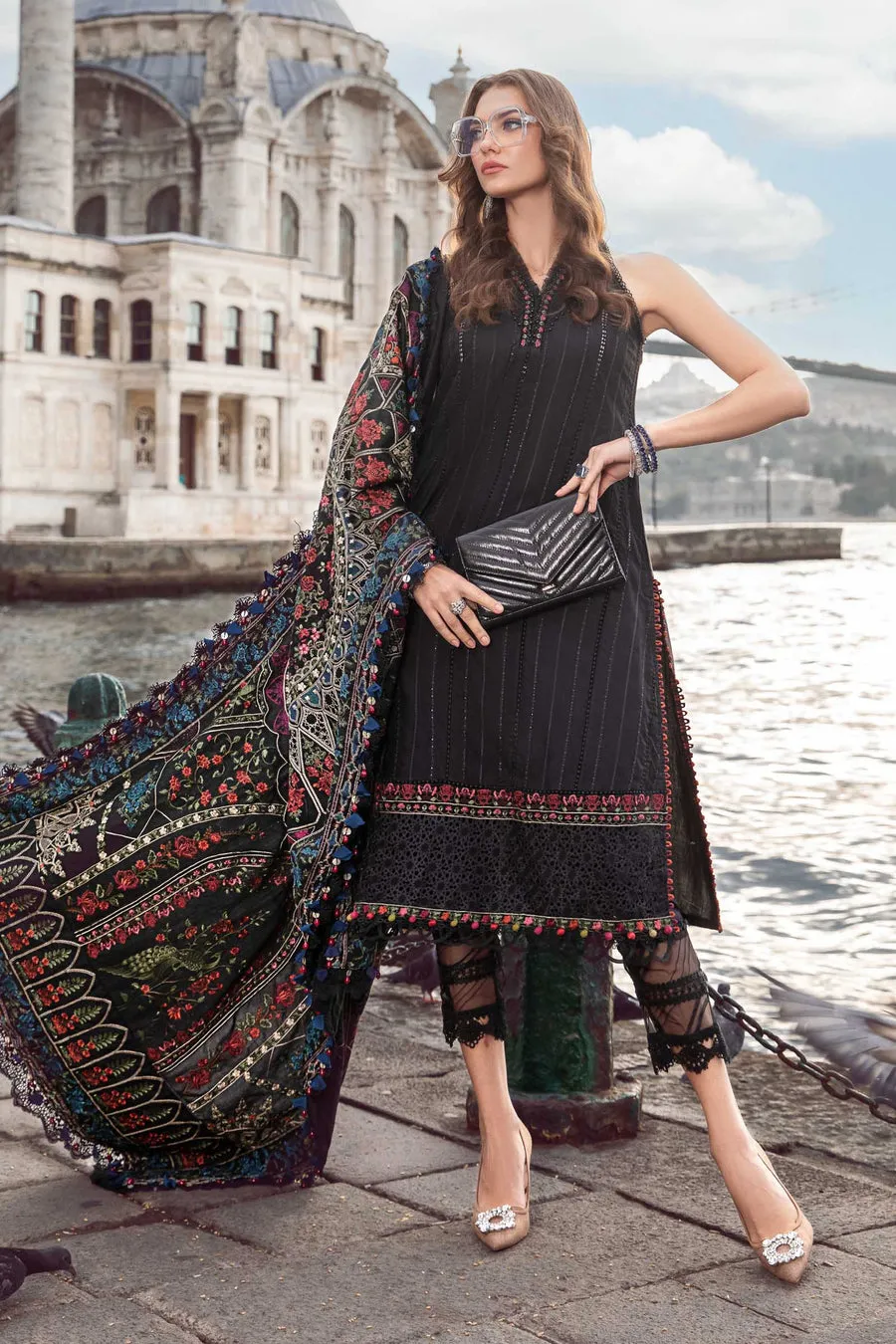 Maria.B | Linen Collection '23 | Black DL-1101