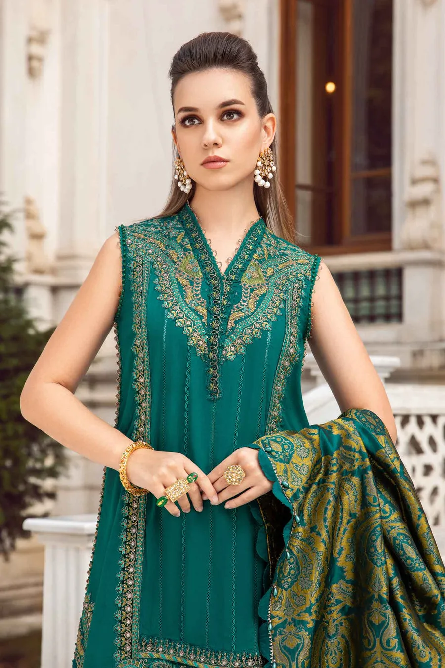 Maria.B | Linen Collection '23 | Emerald green DL-1107