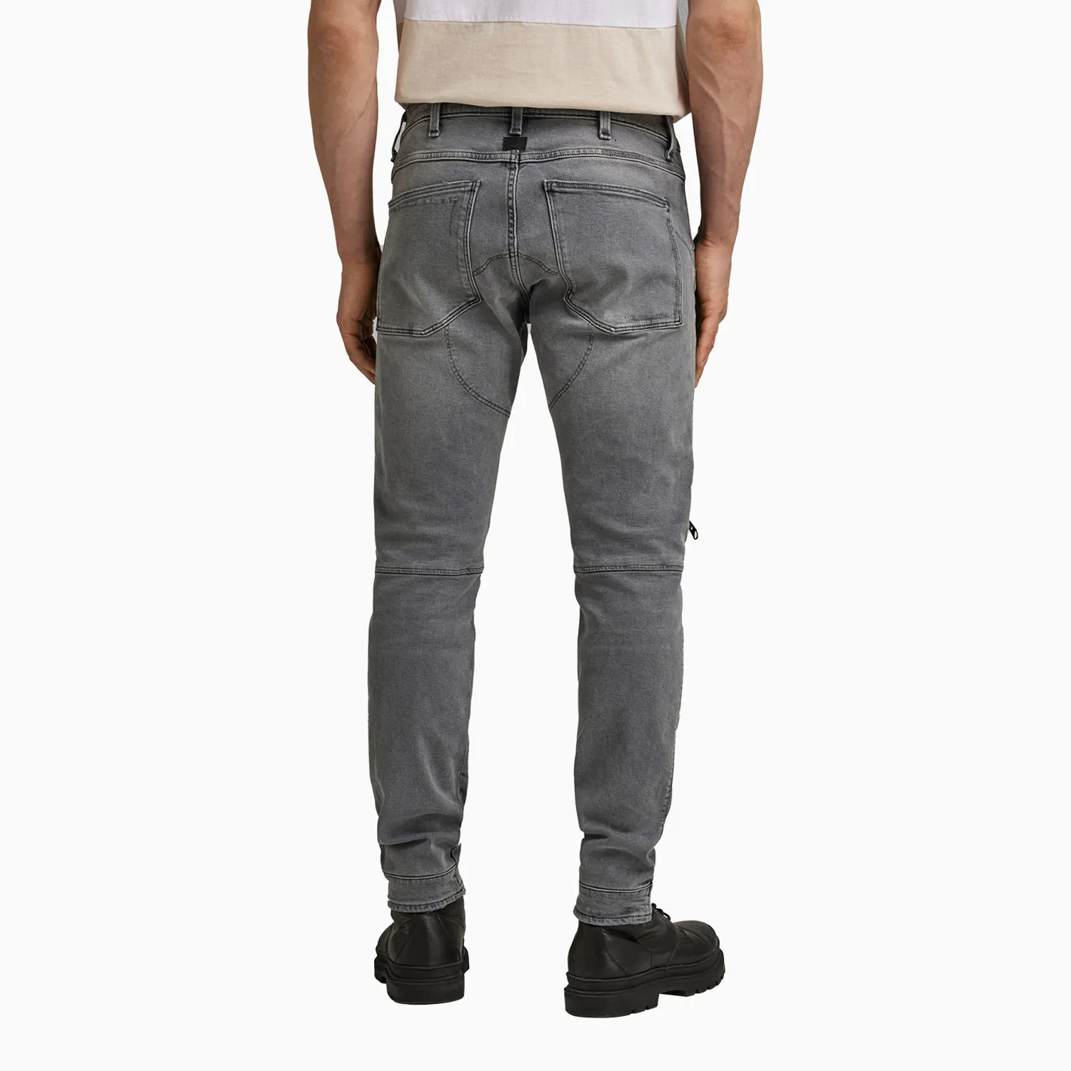 Men's 3D Zip Knee Skinny Denim Pant
