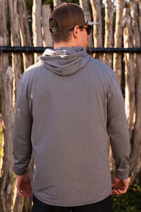 Men's Burlebo Performance Hoodie - Dark Heather Grey