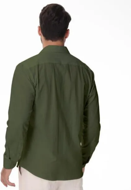 Men's Button Down Linen Shirt