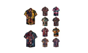 Men's Floral Linen Shirt