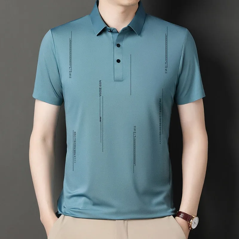 Men's Lapel Thin Short-Sleeve T-Shirt（50% OFF）
