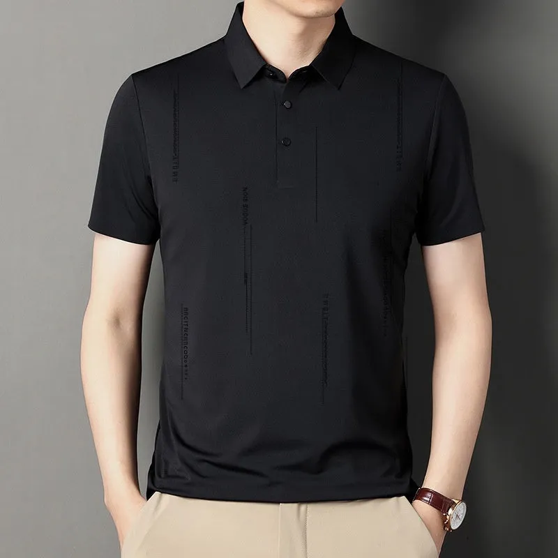 Men's Lapel Thin Short-Sleeve T-Shirt（50% OFF）