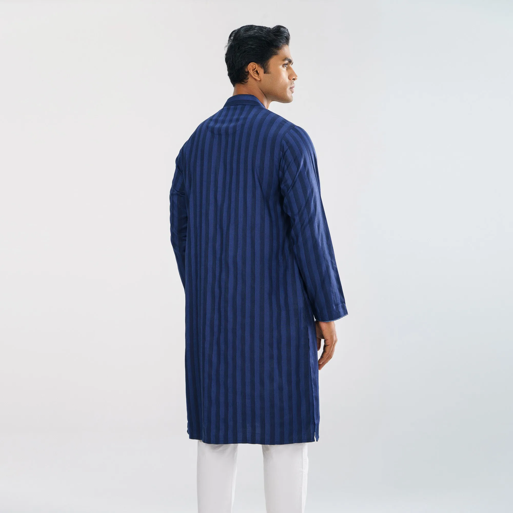 Mens Navy Basic Panjabi