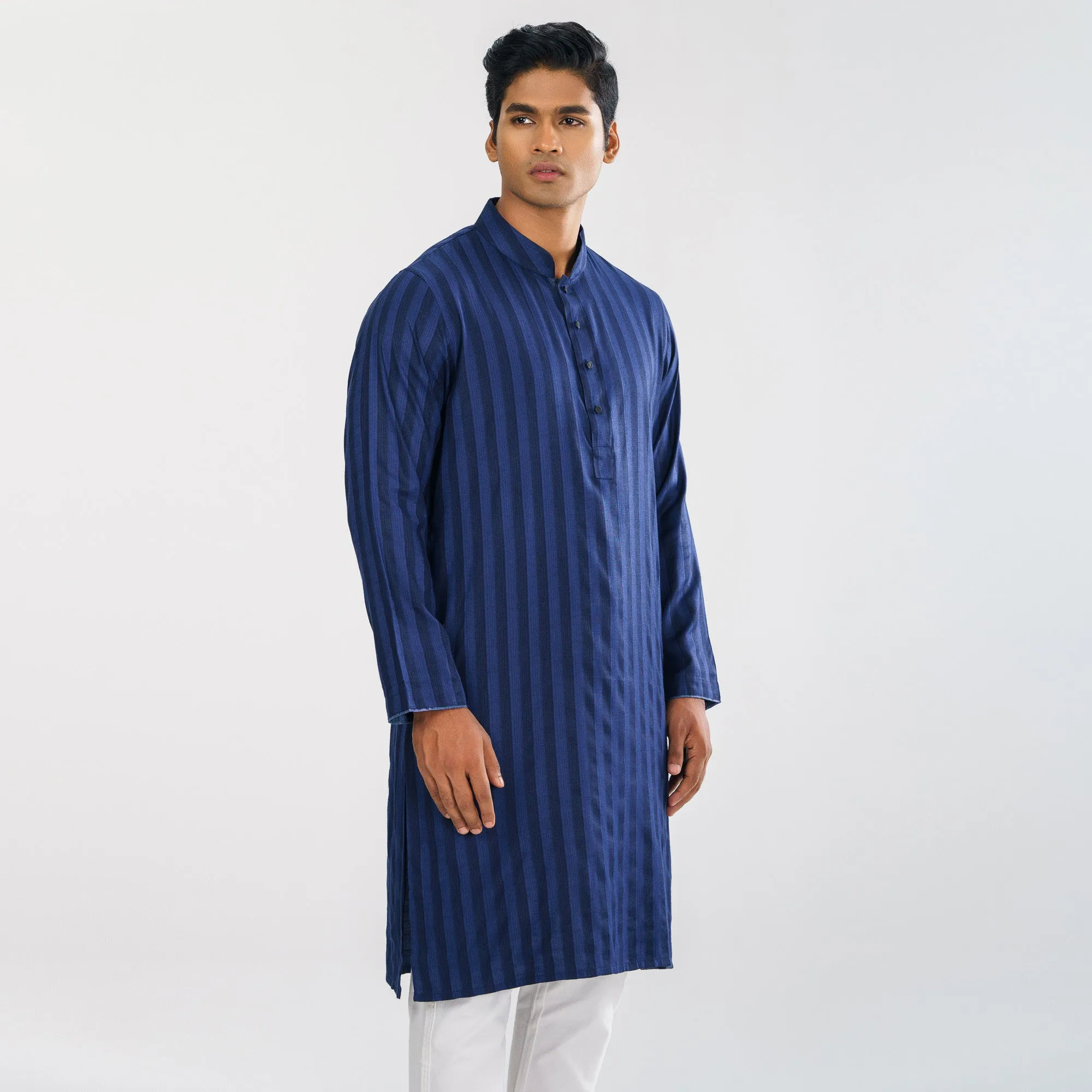 Mens Navy Basic Panjabi