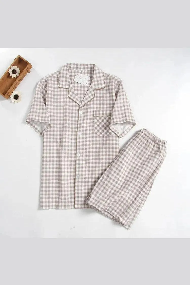 Men's Pajamas Double Gauze Home Service Suit
