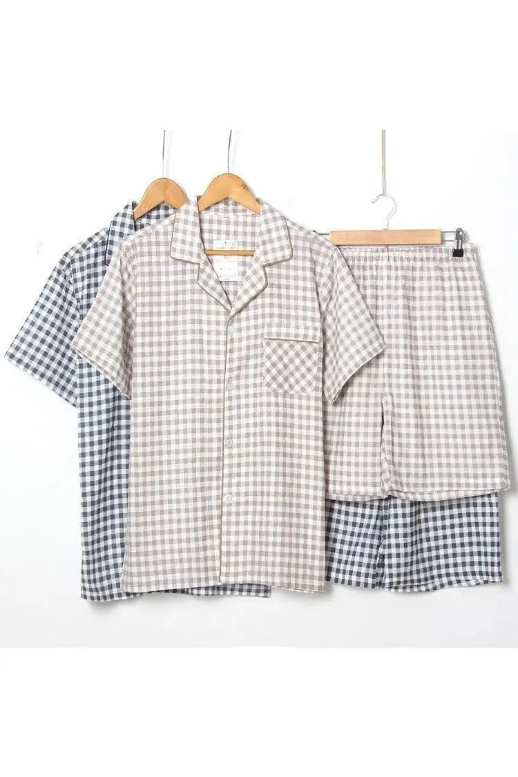 Men's Pajamas Double Gauze Home Service Suit
