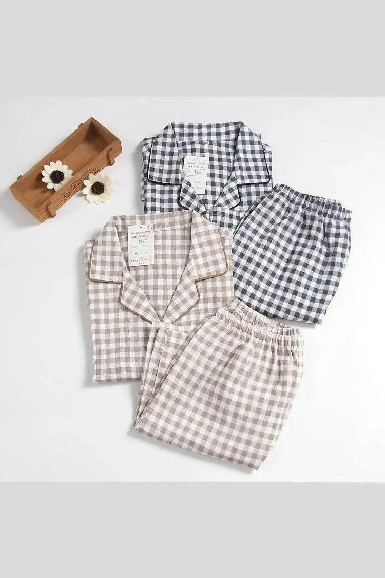 Men's Pajamas Double Gauze Home Service Suit