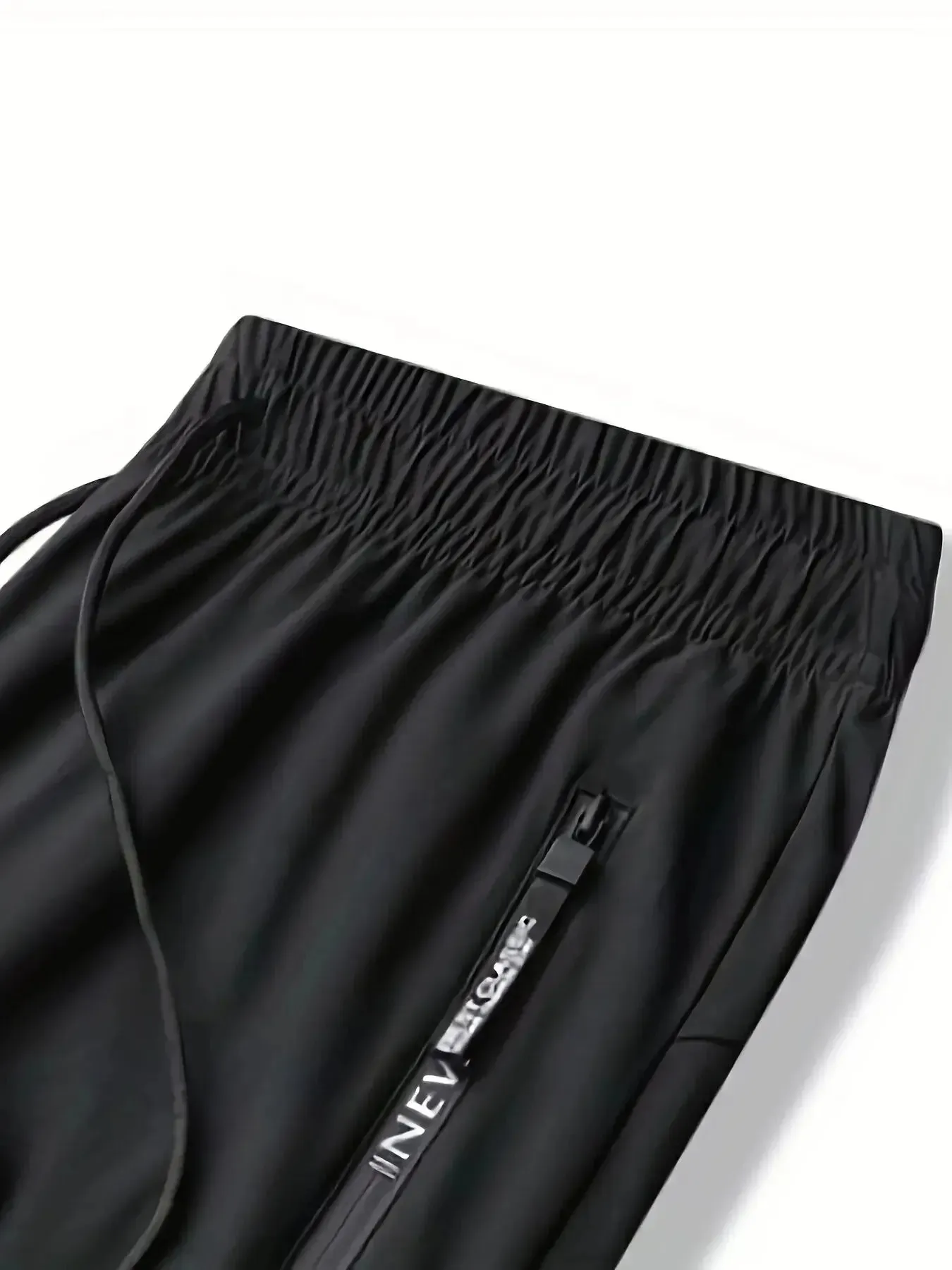 Men's Quick-drying Breathable Waist Drawstring Joggers, Chic High Stretch Sports Pantst For Fitness