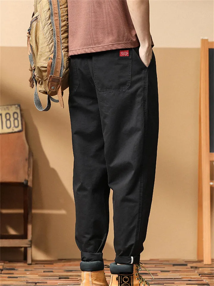Men's Streetwear Elastic Waist Drawstring Pants