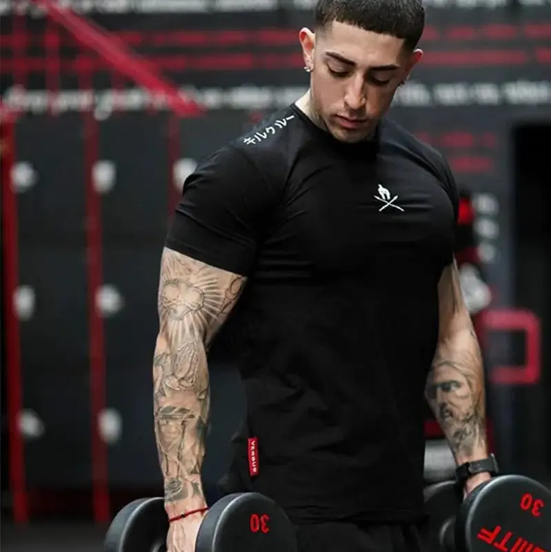 Men's Summer Bodybuilding Tee: Cool & Stylish