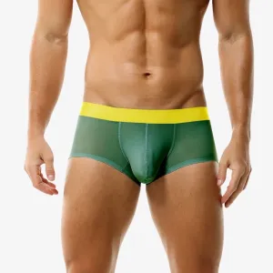 Men's Ultra Thin Ice Silk Low-Rise Underpants (5-Pack) -JEWYEE 810