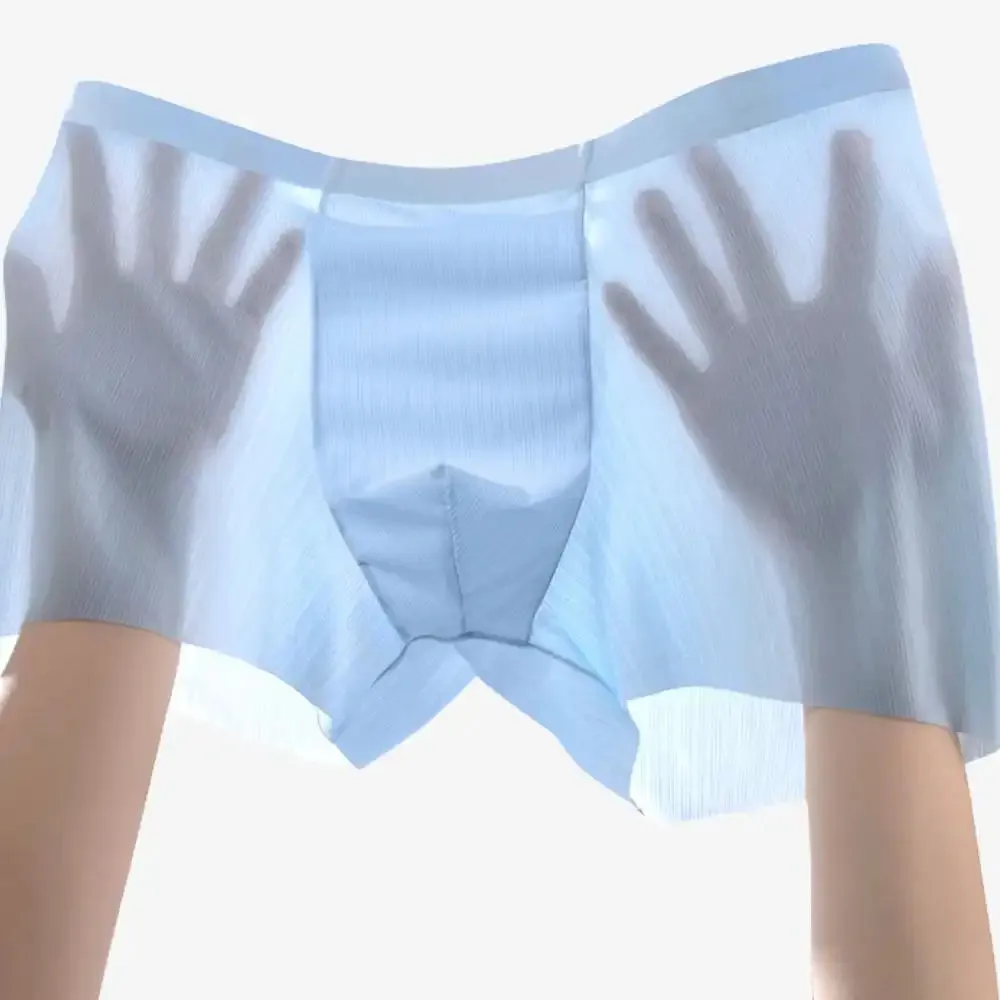 Men's Ultra Thin Jacquard Ice Silk Underpants (5 pack) - JEWYEE - XN120