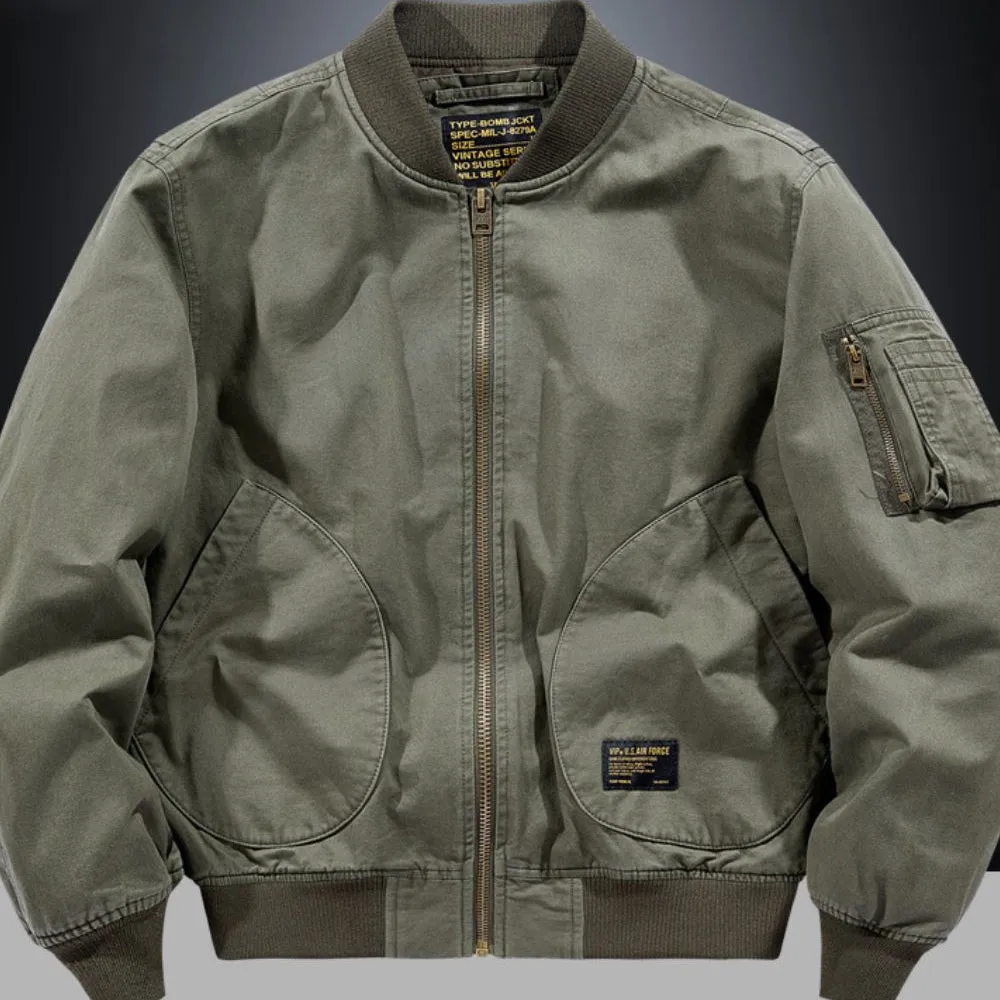 Men's Zip Up Bomber Jacket