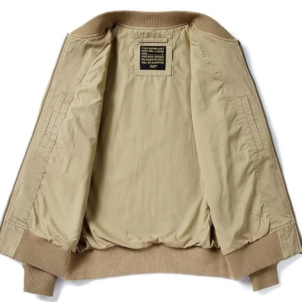 Men's Zip Up Bomber Jacket