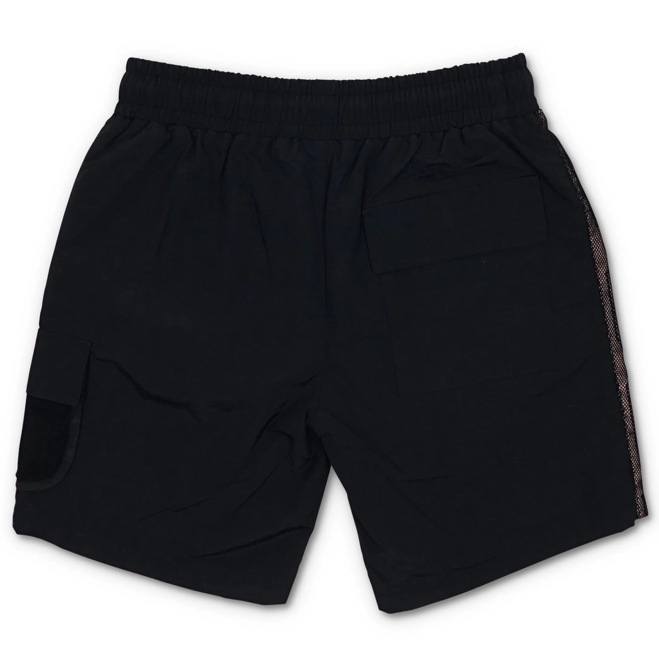 Mesh Cargo Track Short - Pastel Coral/Black