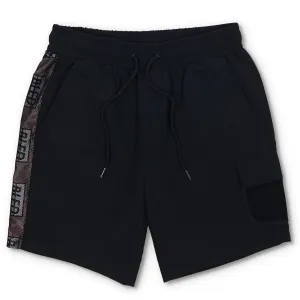 Mesh Cargo Track Short - Pastel Coral/Black