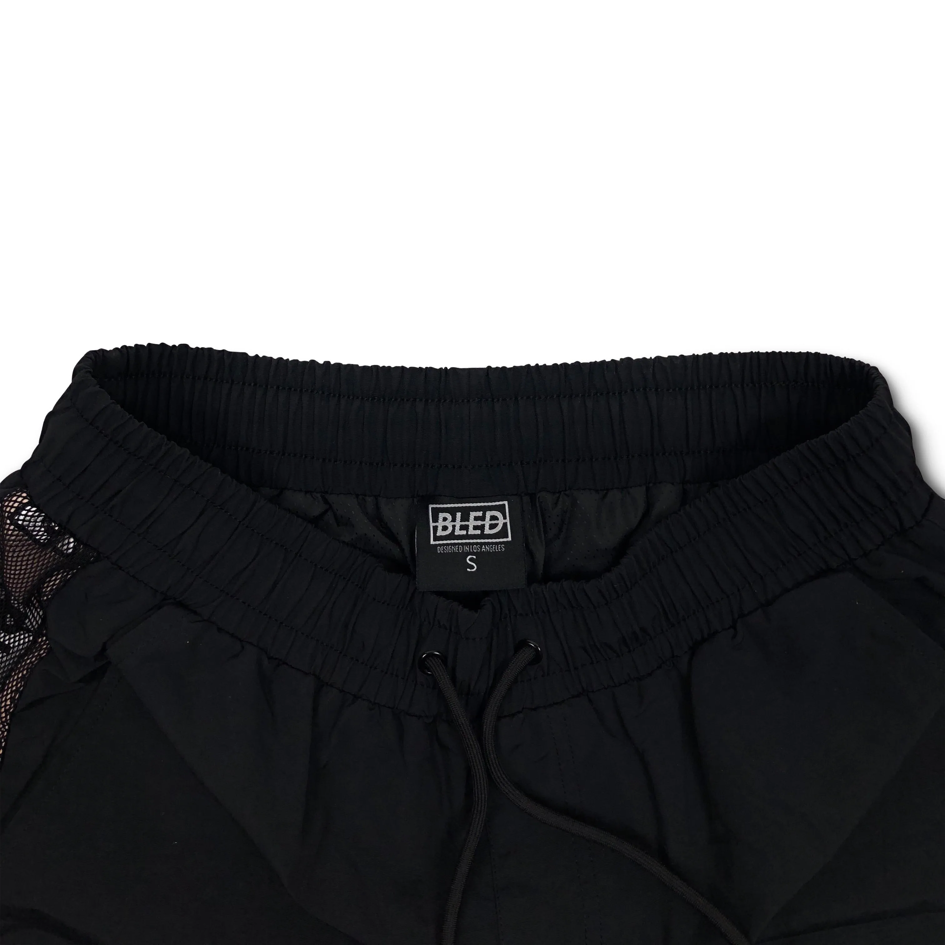 Mesh Cargo Track Short - Pastel Coral/Black