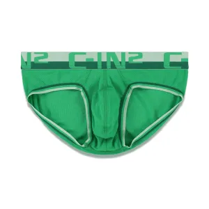 Mesh Low Rise Brief Galileo Green