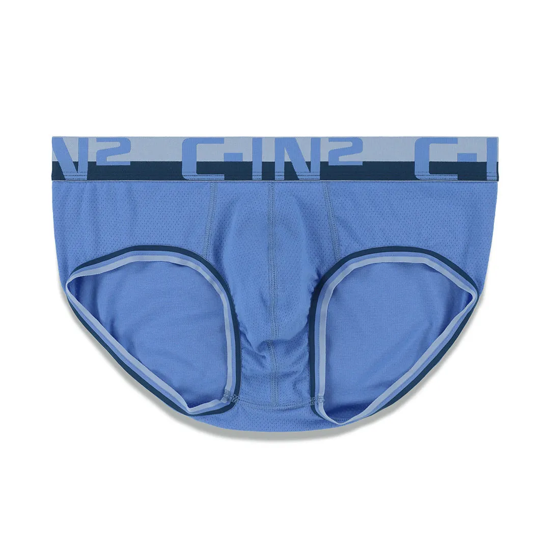 Mesh Mid Rise Brief Baldwin Blue