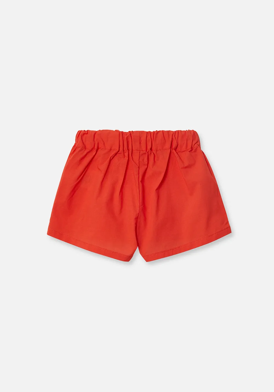 Miann & Co Baby - Elastic Waist Shorts - Tomato