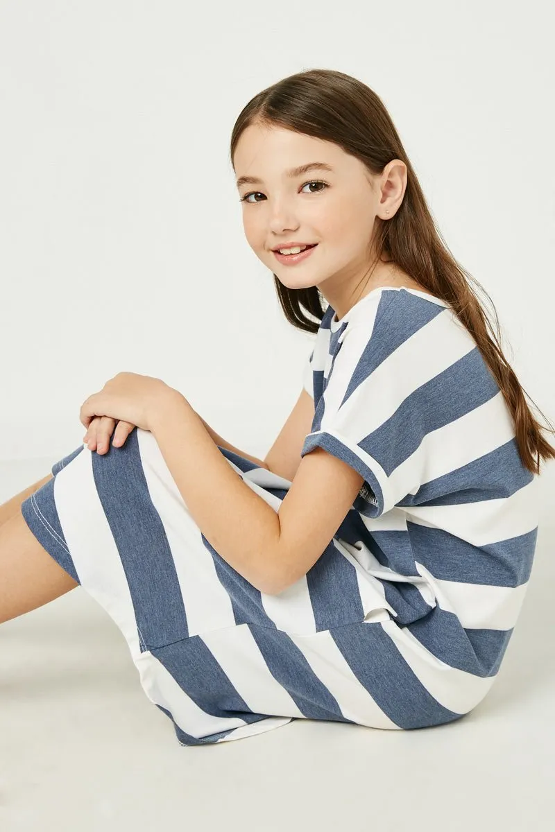 Mini Beach Vibes Stripe Knit Dress