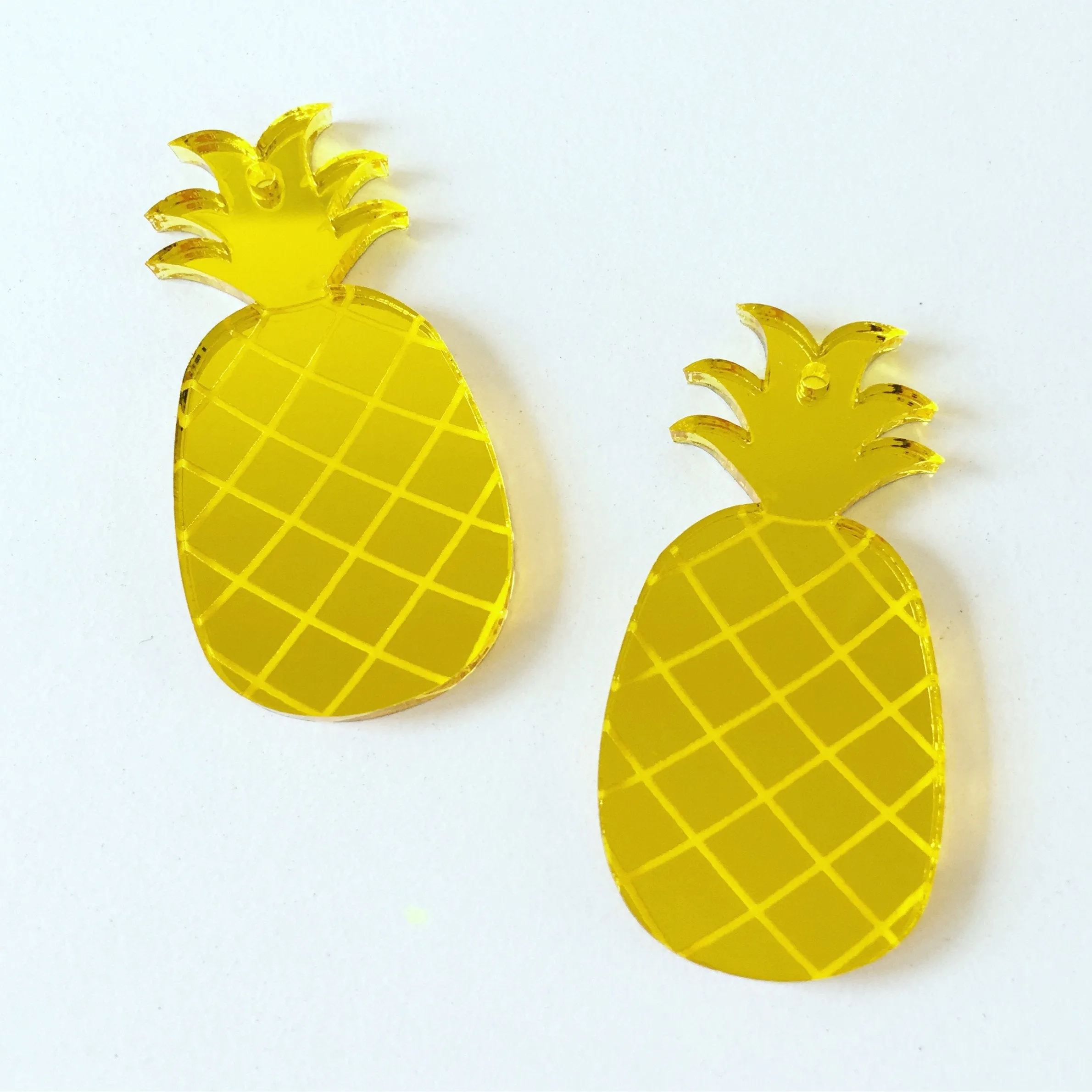 Mirror: © Spiky Pineapple Charms - TWO PAIRS
