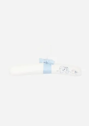 Mommy and Me Elephant Hanger, White