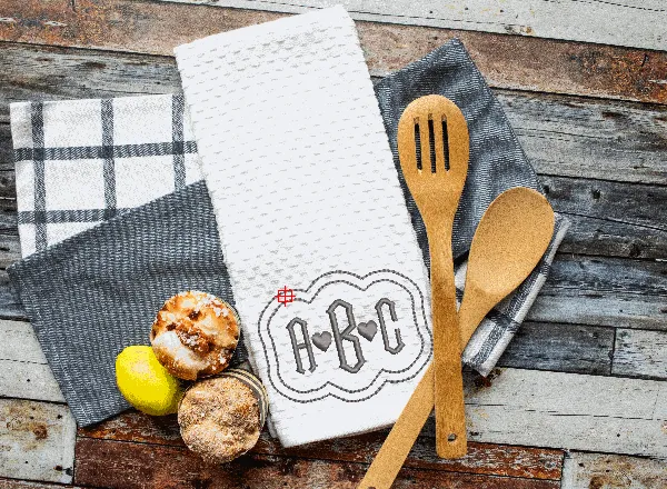 Monogramed Waffle Towel