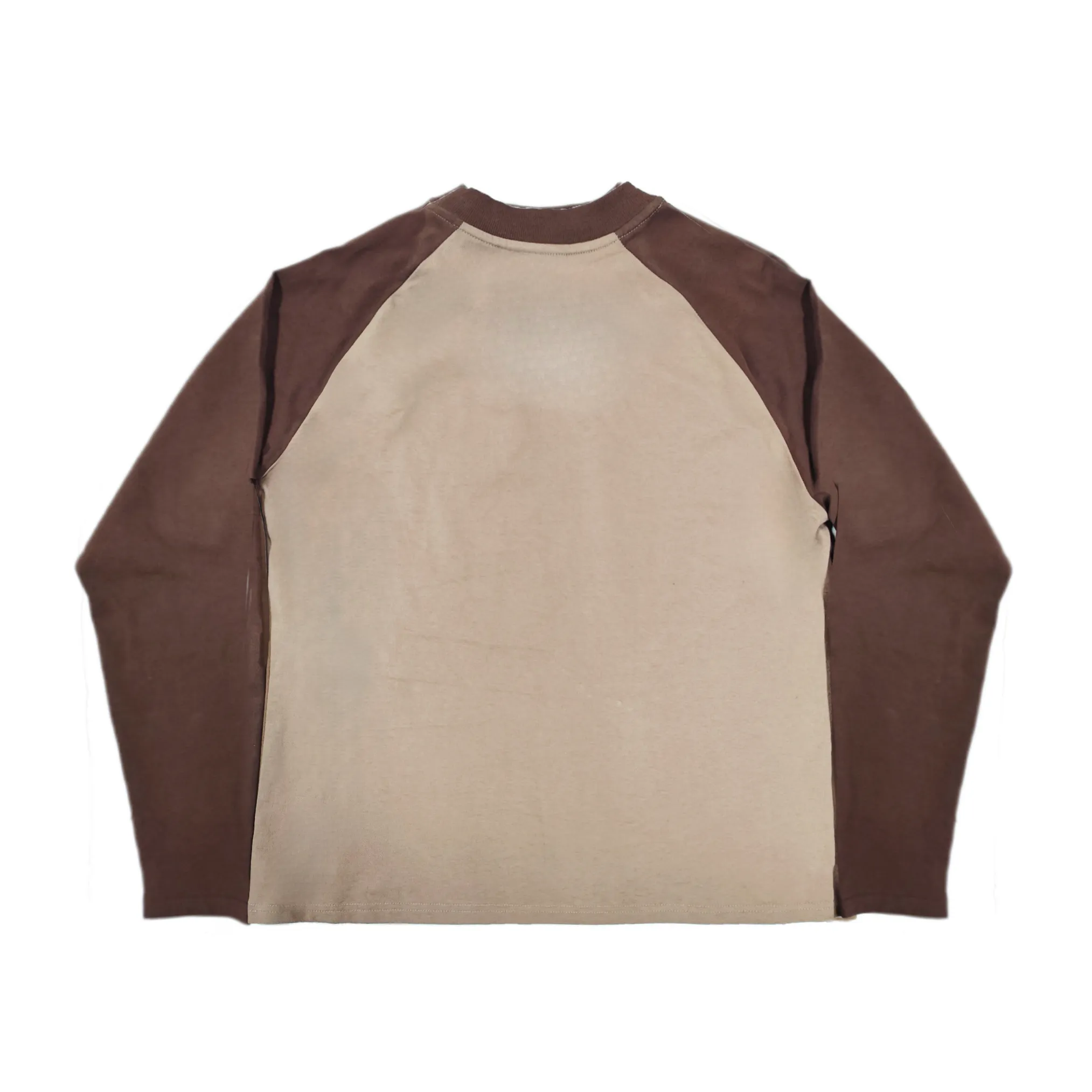 Moses Paneled Longsleeve T-Shirt Brown