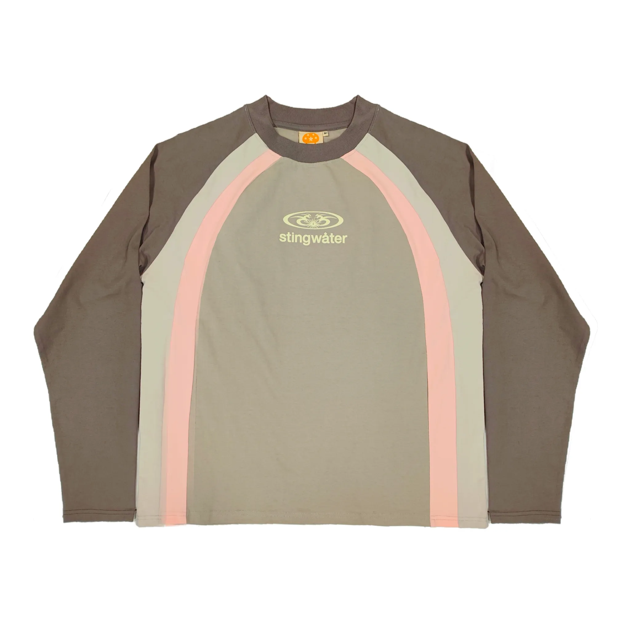 Moses Paneled Longsleeve T-Shirt Gray/Pink